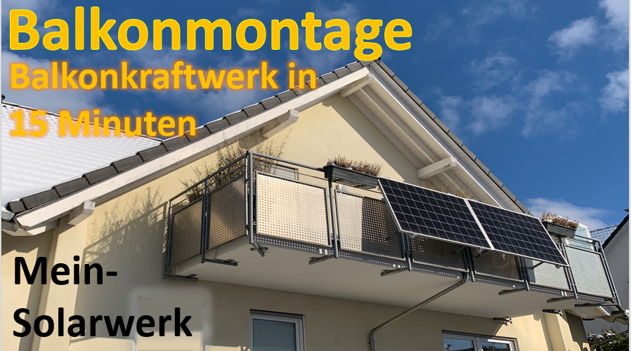 Ein Balkonkraftwerk am Balkon anbringen