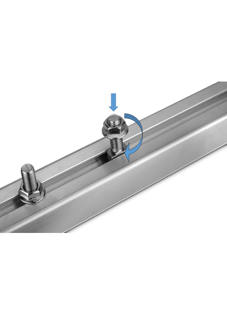Profilschiene Solar mit Hammerkopfschrauben