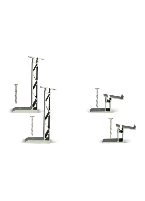 Montageset Standfüße 10° für Flachdach, Fassade und Wandmontage